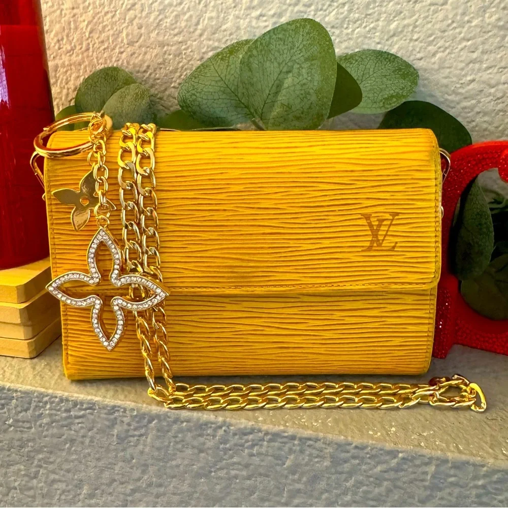 Louis Vuitton Epi Leather Etui Papier Porte Tresor Wallet/converted